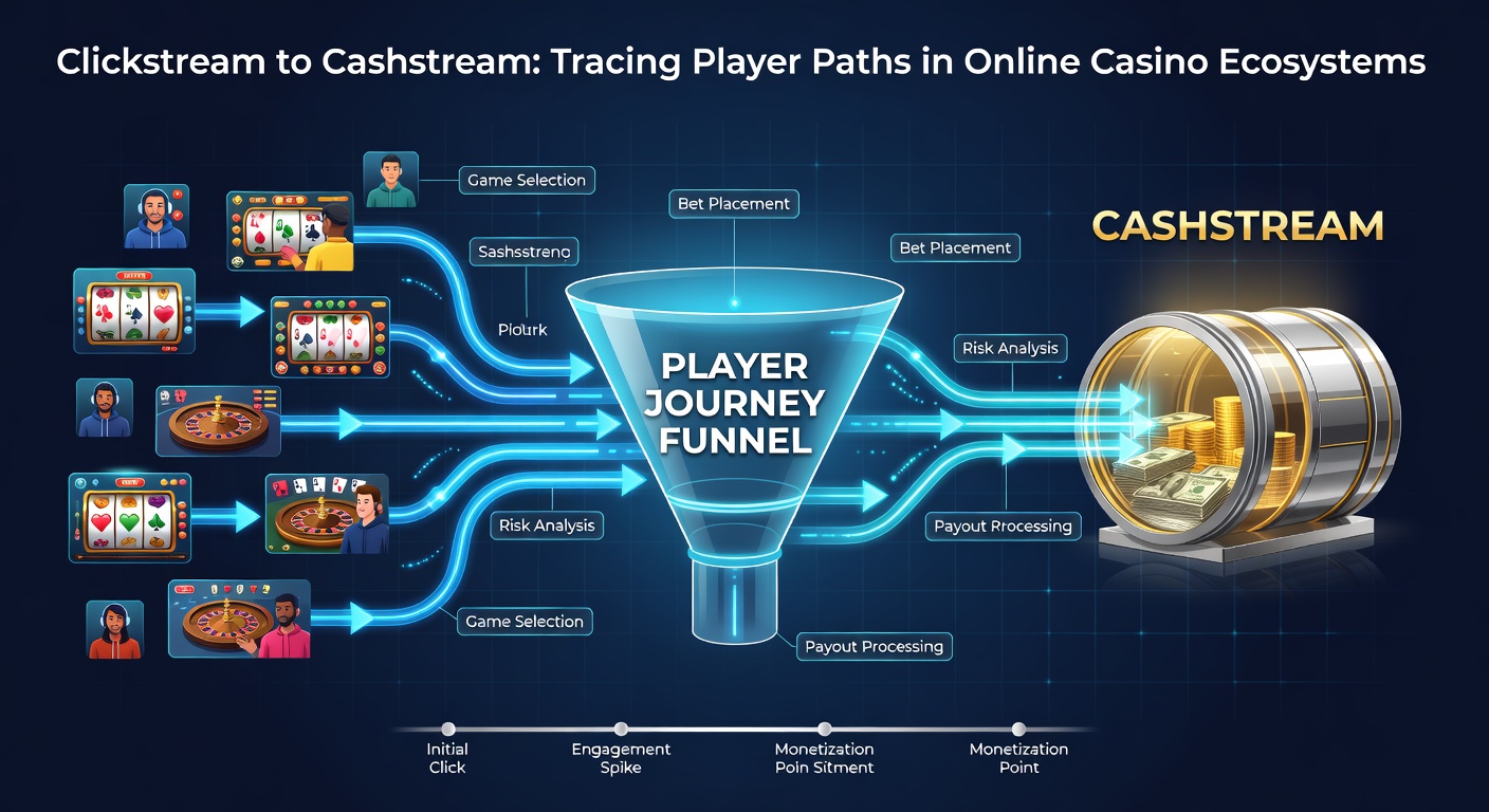 Infographic illustrating a branching flowchart of player actions from login and game selection to bonus activation and withdrawal confirmation in an online casino ecosystem
